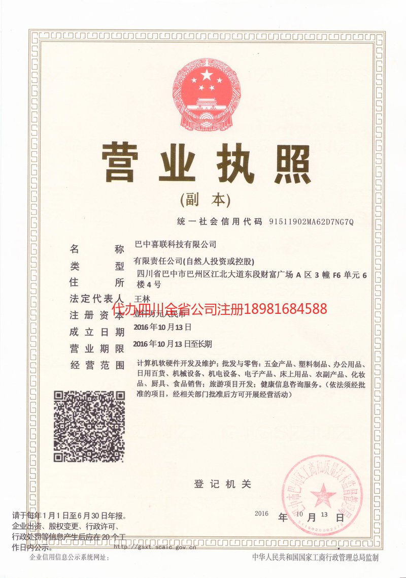 双鸭山双鸭山喜联科技有限公司